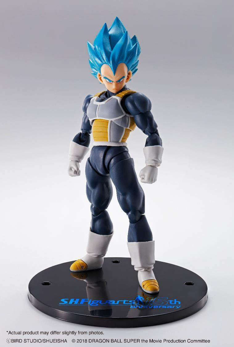 S.H.Figuarts SUPER SAIYAN GOD SUPER SAIYAN VEGETA -SUPER- -S.H.Figuarts 15th anniversary Ver.-Figuras-BANDAI-Akibara Xpress