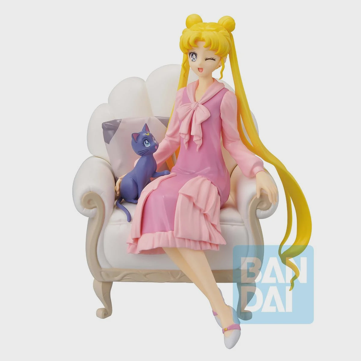Sailor Moon Cosmos The Movie Usagi and Luna Antique Style Ichiban Statue-Figuras-BANPRESTO-Akibara Xpress