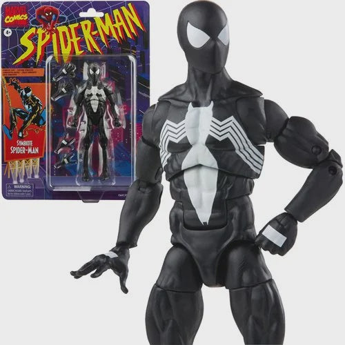 Spider-Man Retro Marvel Legends Symbiote Spider-Man 6-Inch Action Figure-Figuras-HASBRO-Akibara Xpress