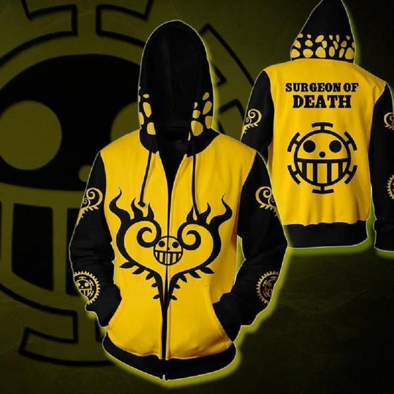 Sudadera One Piece Trafalgar Law-Ropa-Black Widow-Akibara Xpress