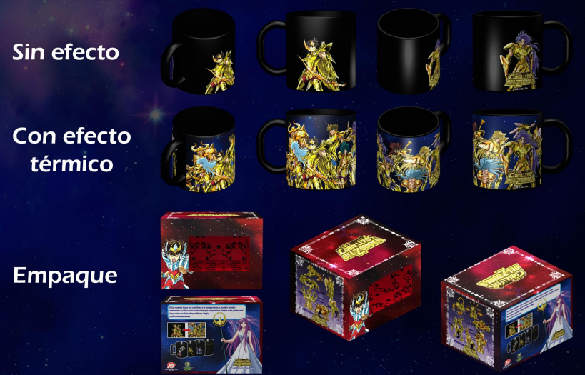 Taza Coleccionable Saint Seiya - 12 Dorados Cosmos-Figuras-BANDAI-Akibara Xpress