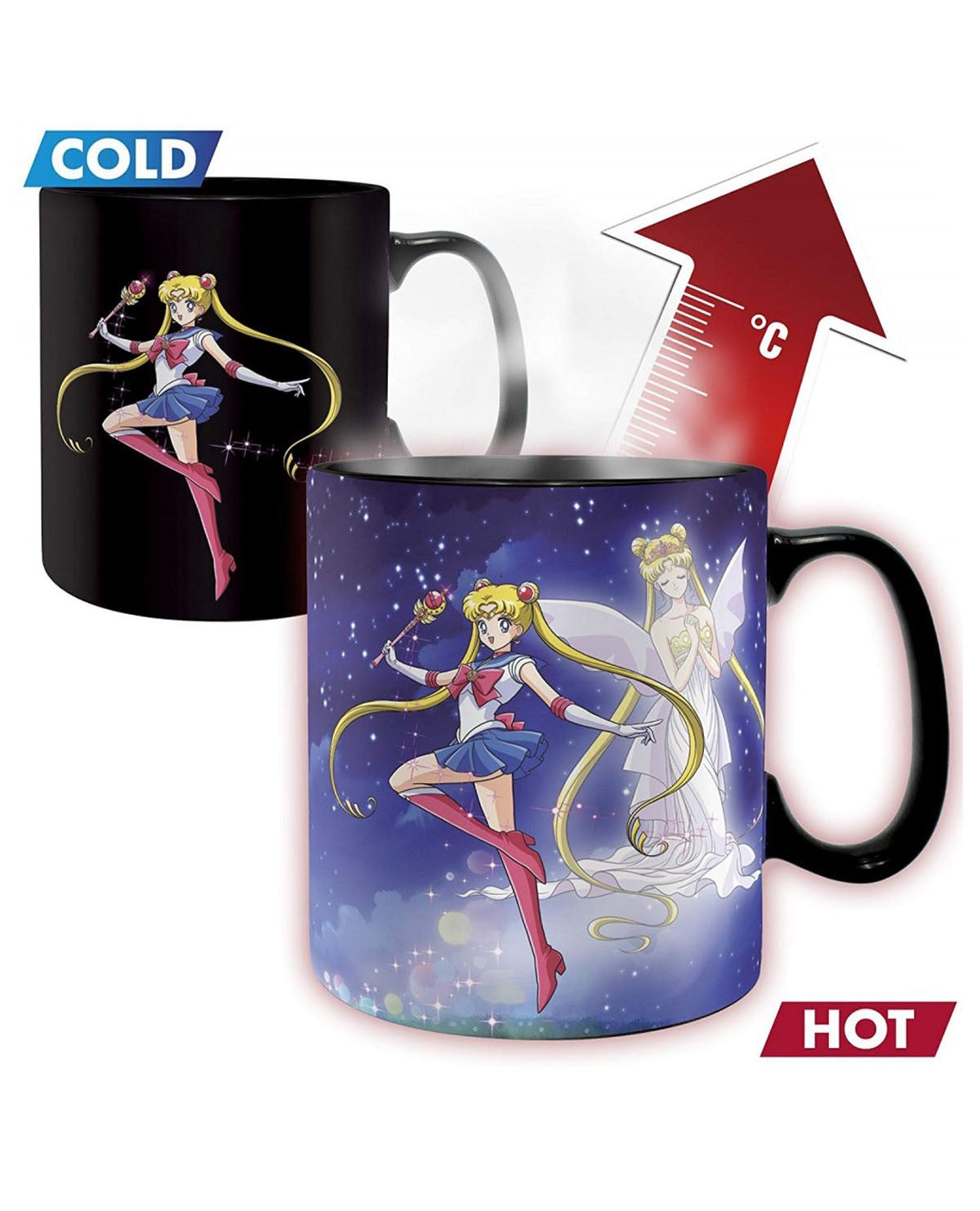 Taza Térmica Sailor Moon y Chibi Moon-Tazas-ABYSTYLE-Akibara Xpress
