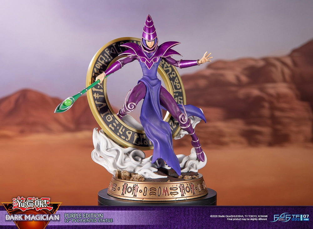 Yu-Gi-Oh! Dark Magician PVC Statue (Purple Variant)-Figuras-First4Figures-Akibara Xpress