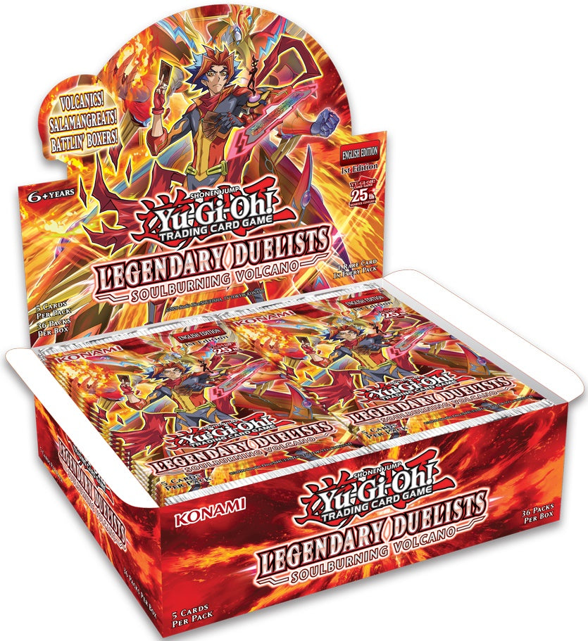 YU GI OH TCG LEGENDARY DUELISTS SOULBURNING VOLCANO DISPLAY-TCG-Juegos de Mesa-Akibara Xpress