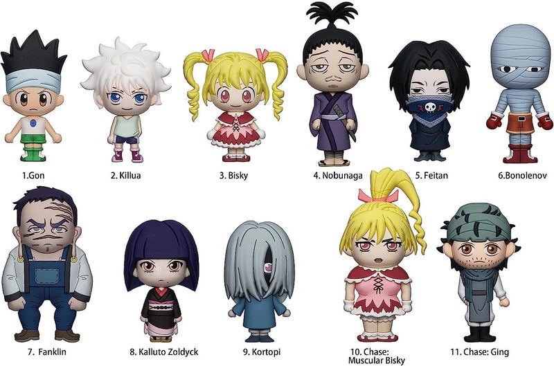 Monogram Llavero 3D para Mochila: Hunter X Hunter - Figura Sorpresa Series 3