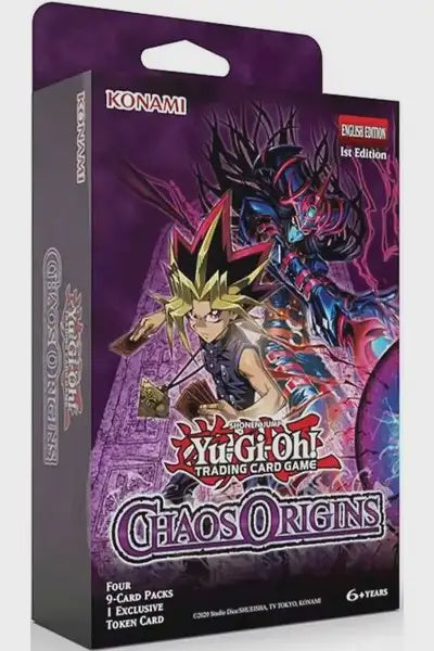 YU GI OH TCG CHAOS ORIGINS TOKEN BOX INGLES