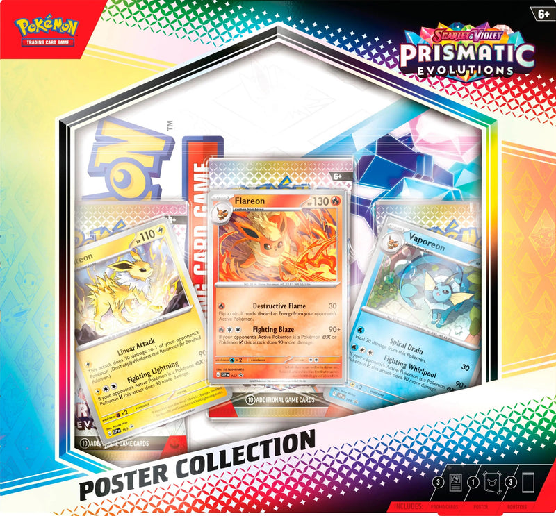 PREVENTA POKEMON TCG SCARLET & VIOLET 8.5 PRISMATIC EVOLUTIONS POSTER COLLECTION INGLES