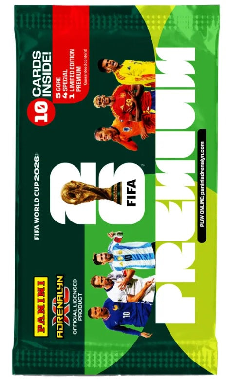 1 SOBRE PREMIUM CON 10 TARJETAS WORLD CUP 2026 ADRENALYN XL-Comics-PANINI-Akibara Xpress