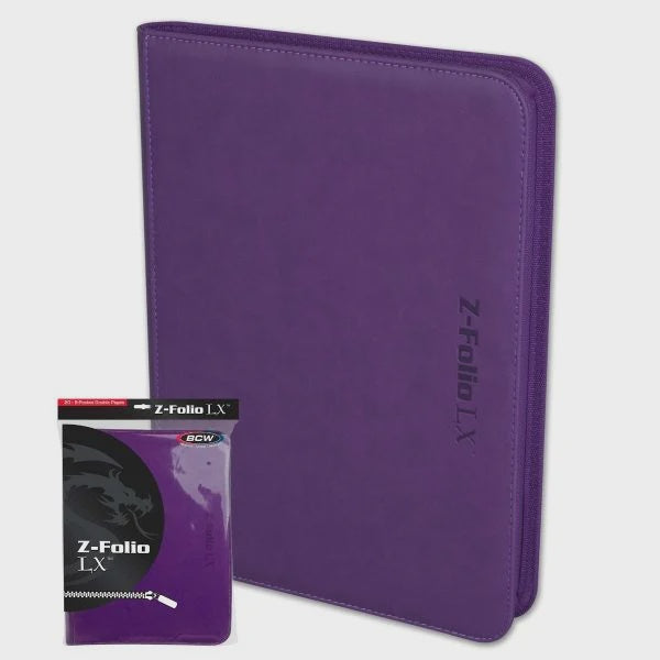 Portfolio: 9-Pocket Zippered LX- Purple