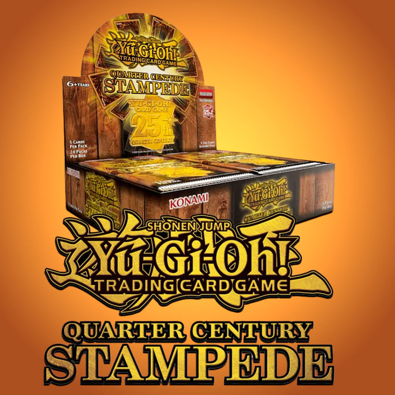 PREVENTA YU GI OH TCG QUARTER CENTURY STAMPEDE