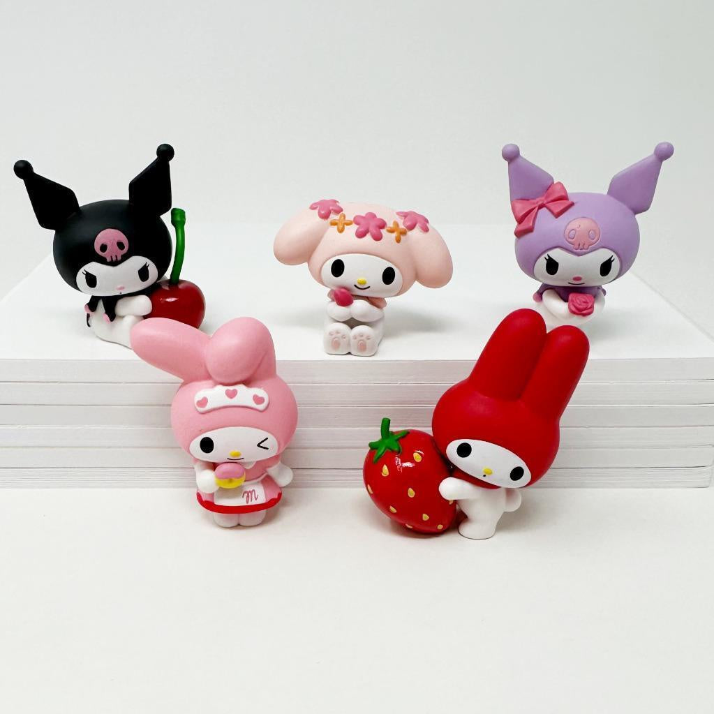 3" MY MELODY & KUROMI BLIND PLUSH CLIPS-Llaveros-Surreal Entertainment-Akibara Xpress