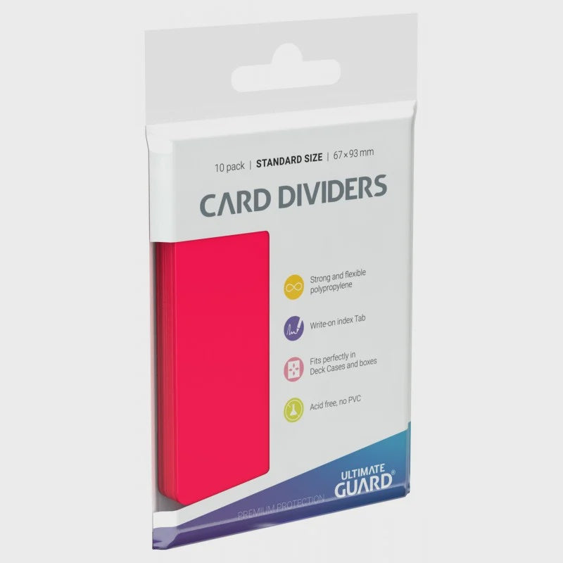 CARD DIVIDERS: STANDARD SIZE- RED