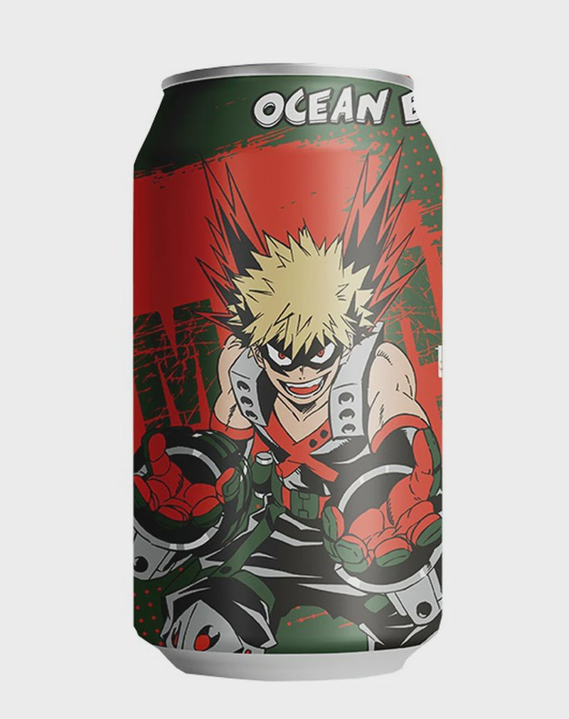 OCEAN BOMB My Hero Academia Sparkling Water Red Grape Flavor 330ml