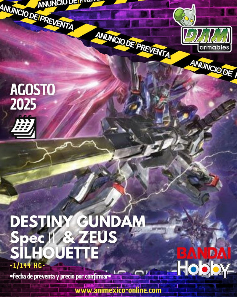 PREVENTA HG 1/144 DESTINY GUNDAM SpecⅡ&ZEUS SILHOUETTE