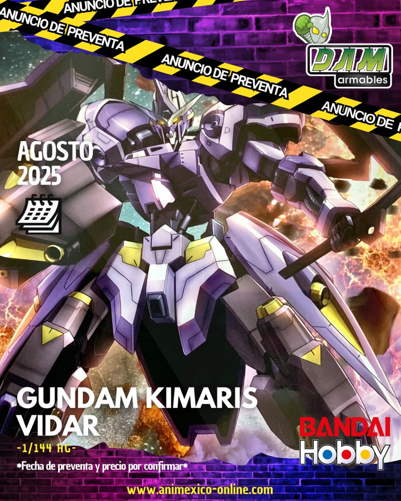 PREVENTA HG 1/144 GUNDAM KIMARIS VIDAR