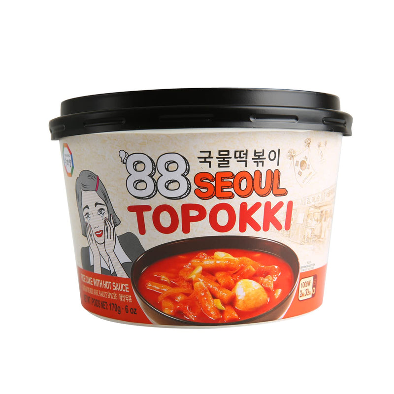 SURASANG 88 Seoul Topokki Rice Cake with Hot Sauce 170g