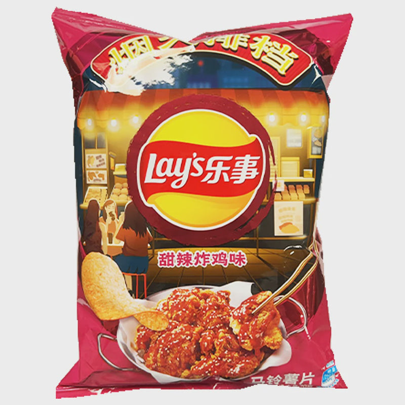 LAY'S Potato Chips Imitation Sweet Spicy Fried Chicken Flavor 70g