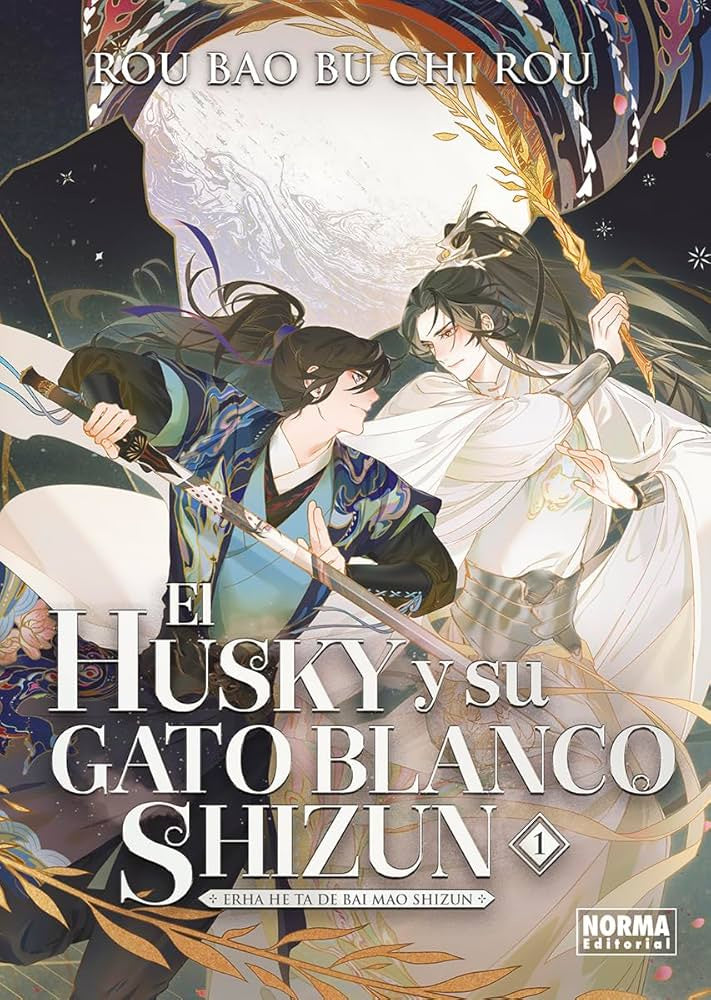 El Husky y su gato blanco Shizun 1 EUROPA