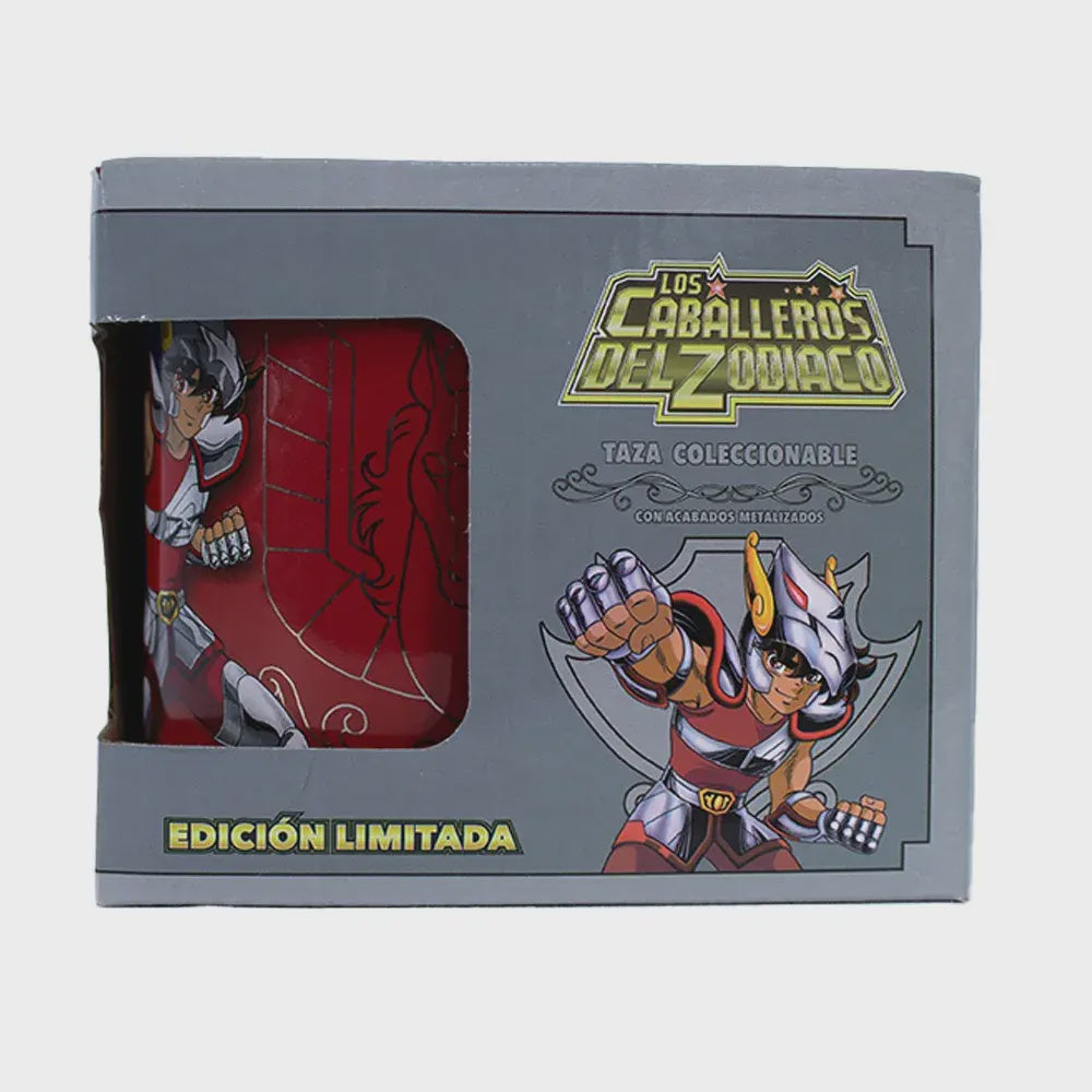 TAZA CABALLEROS DEL ZODIACO SEIYA  DE PEGASO