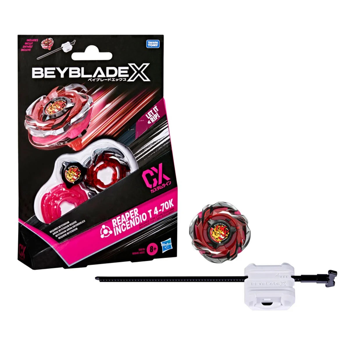 BEYBLADE X REAPER INCENDIO T 4-70K CX STARTER PACK SET