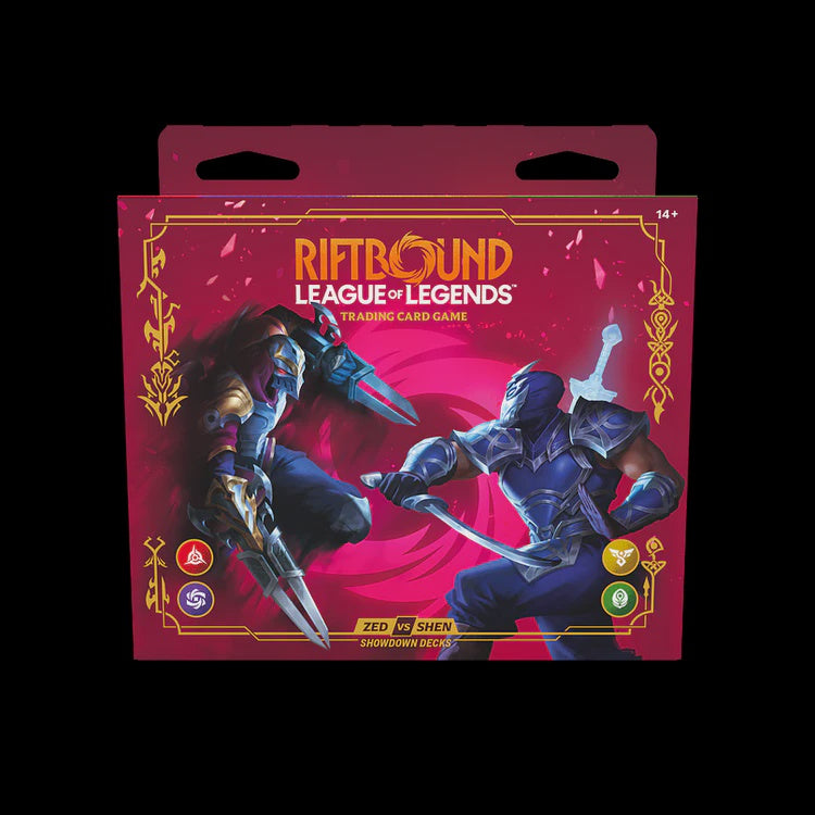 RIFTBOUND TCG VENDETTA SHOWDOWN DECKS ZED VS SHEN