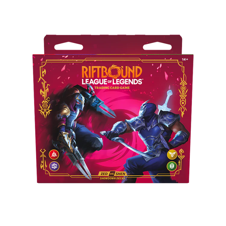 RIFTBOUND TCG VENDETTA SHOWDOWN DECKS ZED VS SHEN