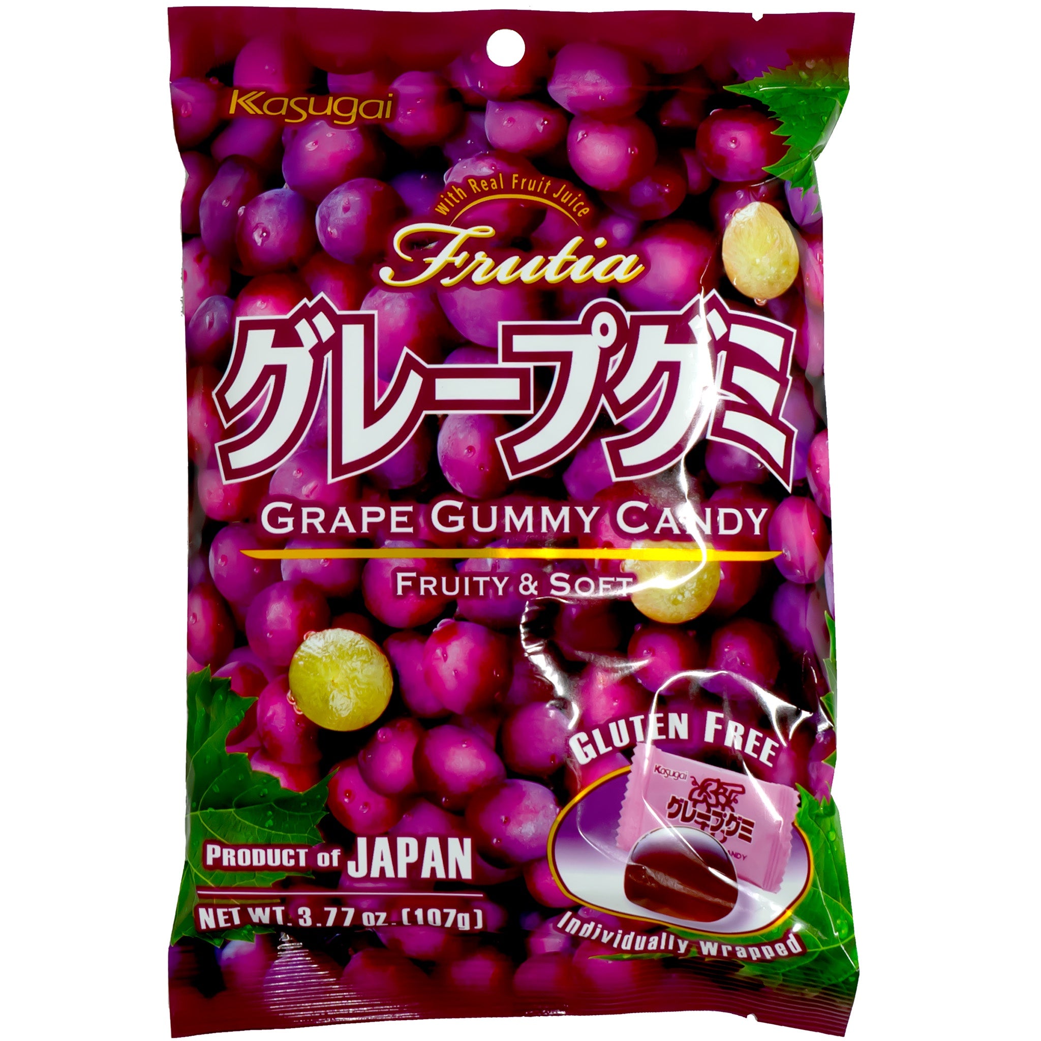 KASUGAI Grape Gummy Candy 107g