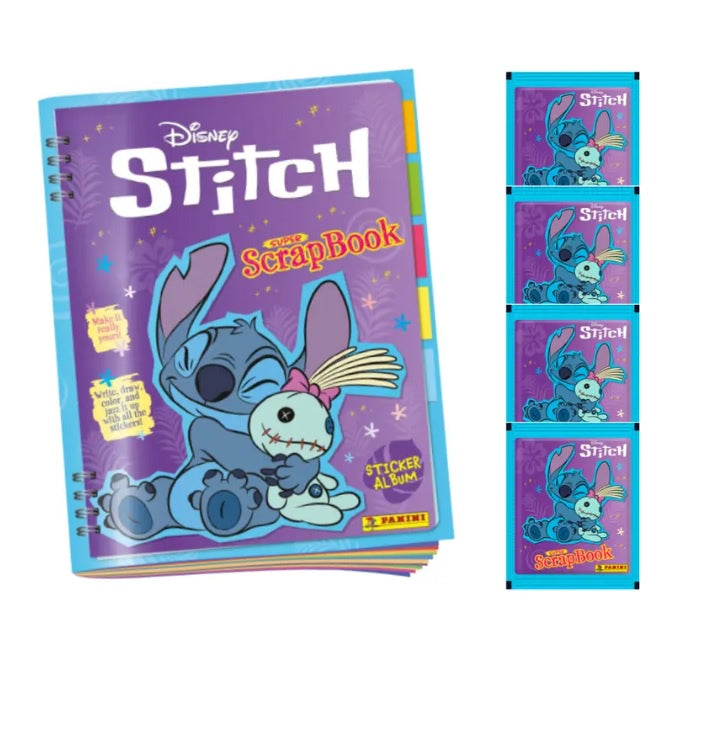 Album Stitch Scrapbook 2025 + 4 sobres de estampas
