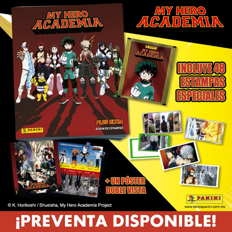 ALBUM PASTA SUAVE+ 4 SOBRES MY HERO ACADEMIA