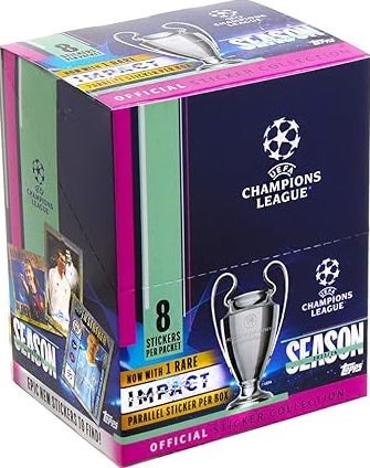 CAJA CON 50 SOBRES DE ESTAMPAS CHAMPIONS LEAGUE 2023/2024