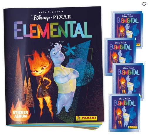 MULTISET MAS 4  SOBRES DE ESTAMPAS ELEMENTAL DISNEY