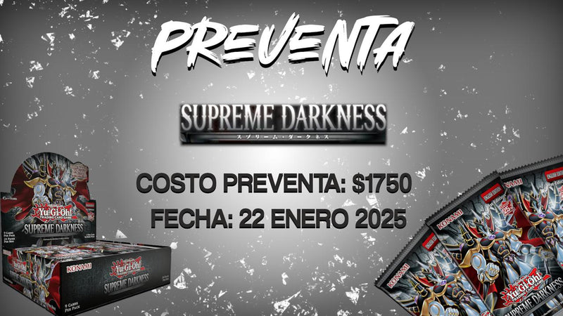 PREVENTA YU GI OH TCG SUPREME DARKNESS