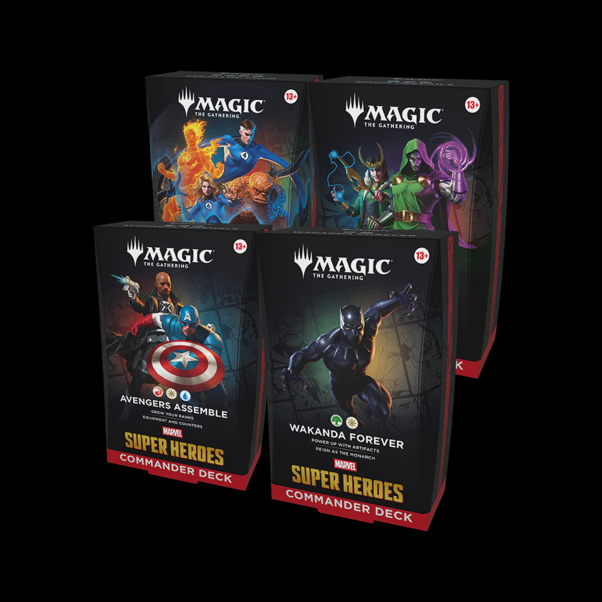 PREVENTA MAGIC THE GATHERING TCG MARVEL SUPER HEROES COMMANDER DECKS INGLES