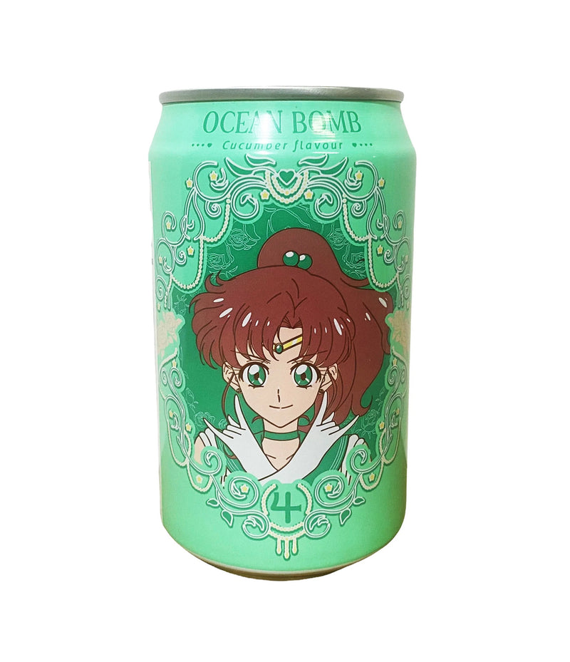 OCEAN BOMB Sailor Moon Sparkling Water Cucumber Flavor 330ml