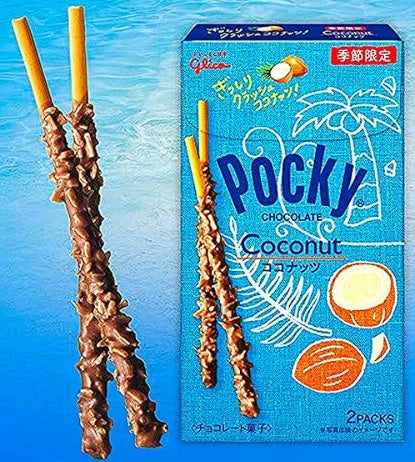 GLICO Pocky Chocolate Covered Biscuit Sticks Coconut Flavor 41g