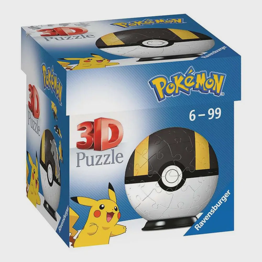 PUZZLE POKEMON HYPERBALL NEGRA 3D 54PZ