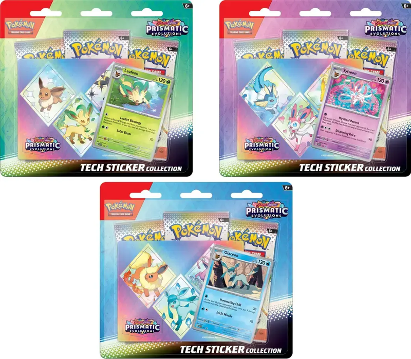 POKEMON TCG PRISMATIC EVOLUTIONS TECH STICKER COLLECTION