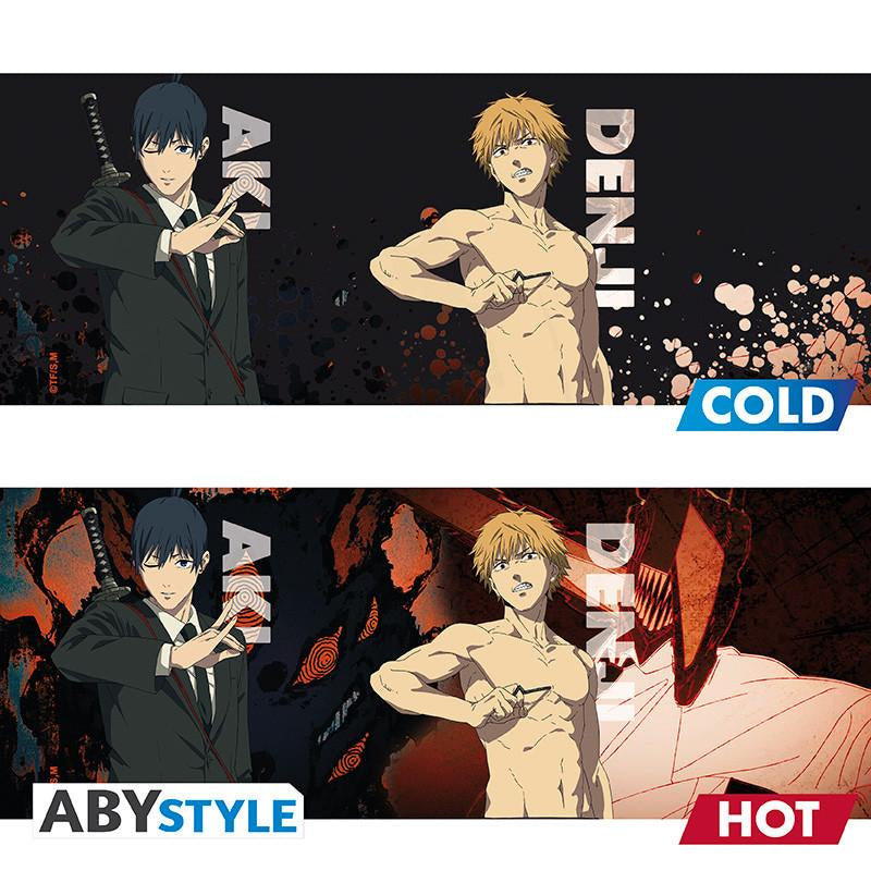 CHAINSAW MAN MUG HEAT CHANGE 460 ML DENJI & AKI