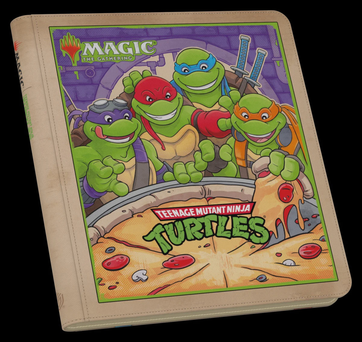 PORTFOLIO 24 POCKET ZIPFOLIO 480 MTG TEENAGE MUTANT NINJA TURTLES PIZZA BOX