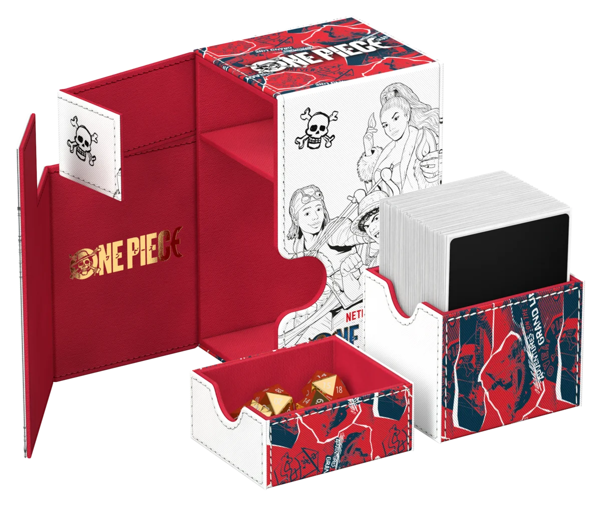 DECK CASE FLIP'N'TRAY 80+ XENOSKIN NETFLIX- ONE PIECE- SKETCH