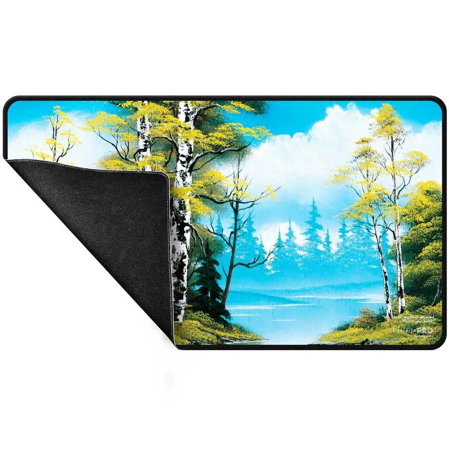 ULTRA PRO BOB ROSS LAKESIDE PATH BLACK STITCHED PLAYMA