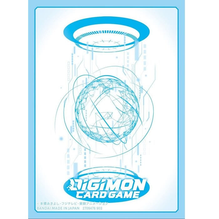 DIGIMON TCG SLEEVES WHITE BLUE CARD BACK