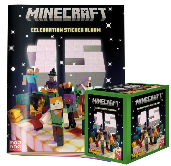 ALBUM MINECRAFT + 1 CAJA CON 50 SOBRES DE ESTAMPAS