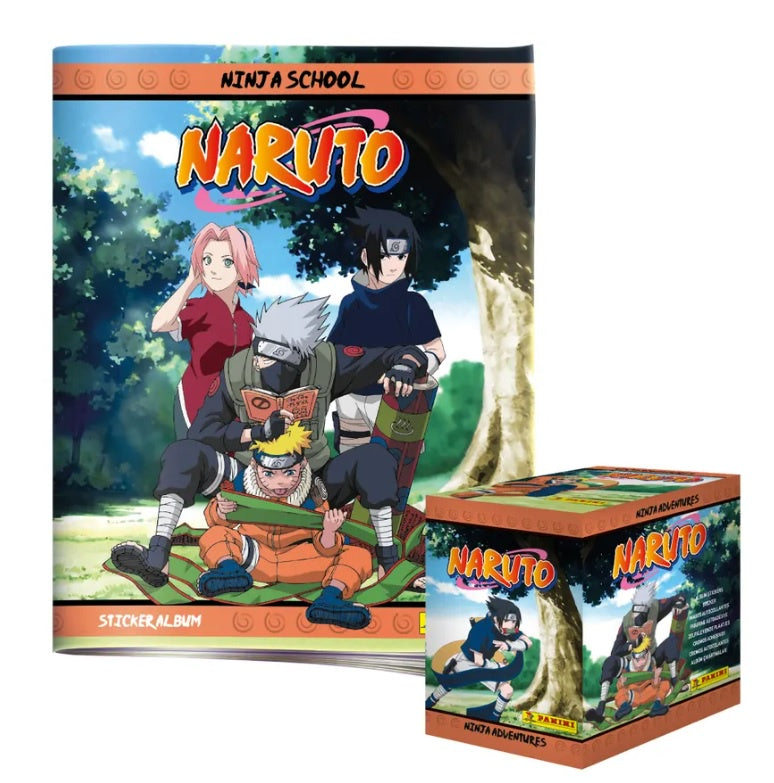 Album Naruto Aventuras Ninja Pasta Suave + 1 caja con 50 sobres