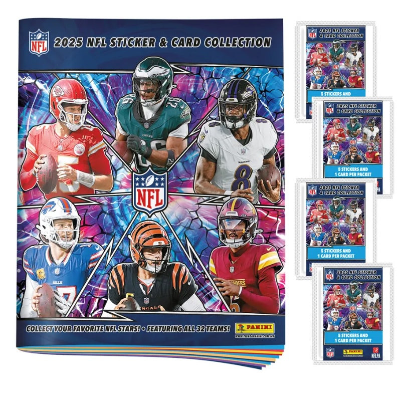 Album NFL 2025-26 Pasta suave + 4 sobres de estampas-Albums-PANINI ALBUMS-Akibara Xpress