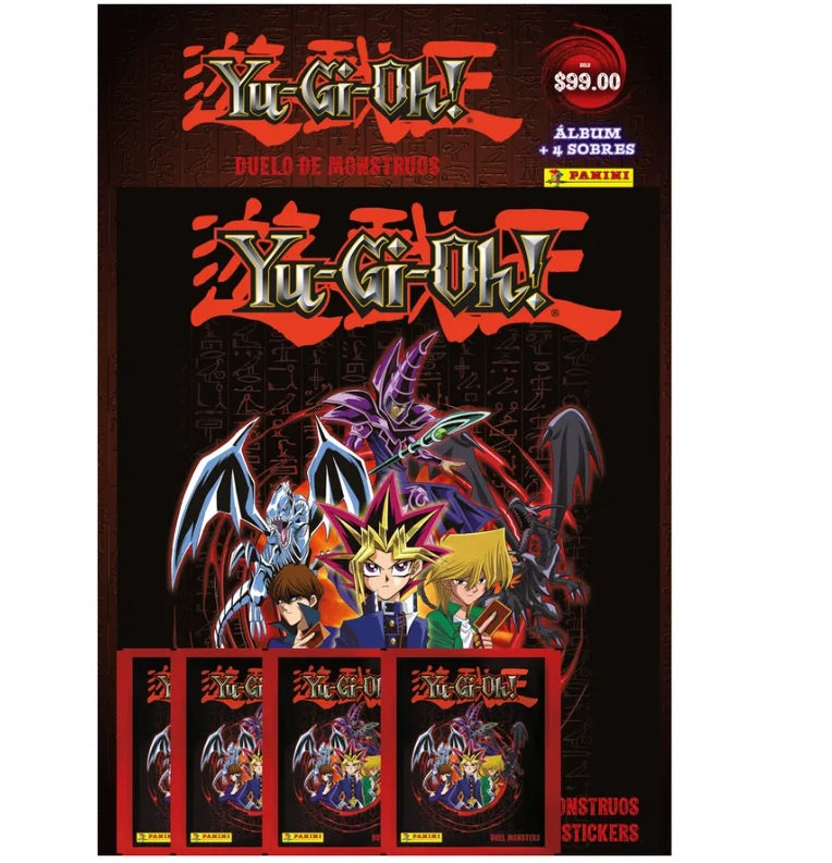 PREVENTA ALBUM PASTA SUAVE YU GI OH! + 4 SOBRES
