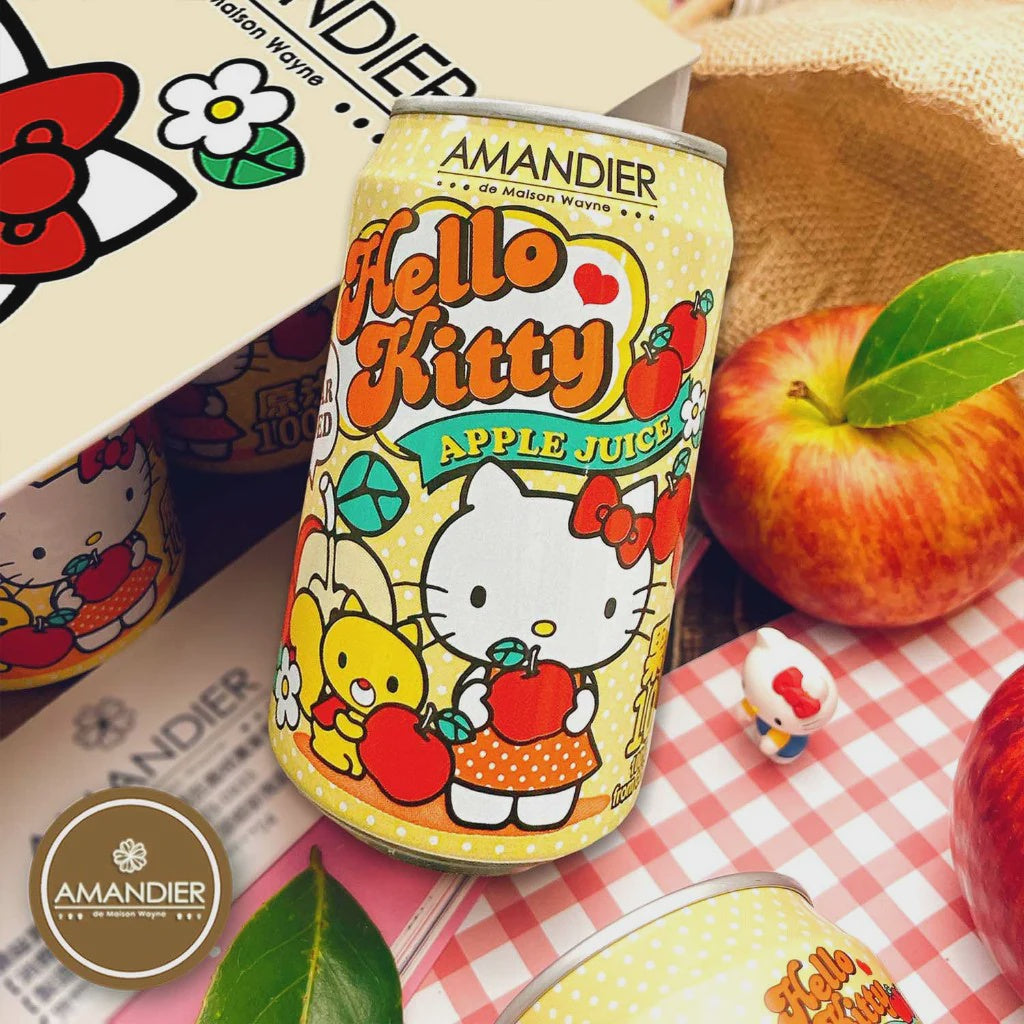 AMANDIER Hello Kitty Apple Juice 320ml-Alimentos-Asian Food-Akibara Xpress