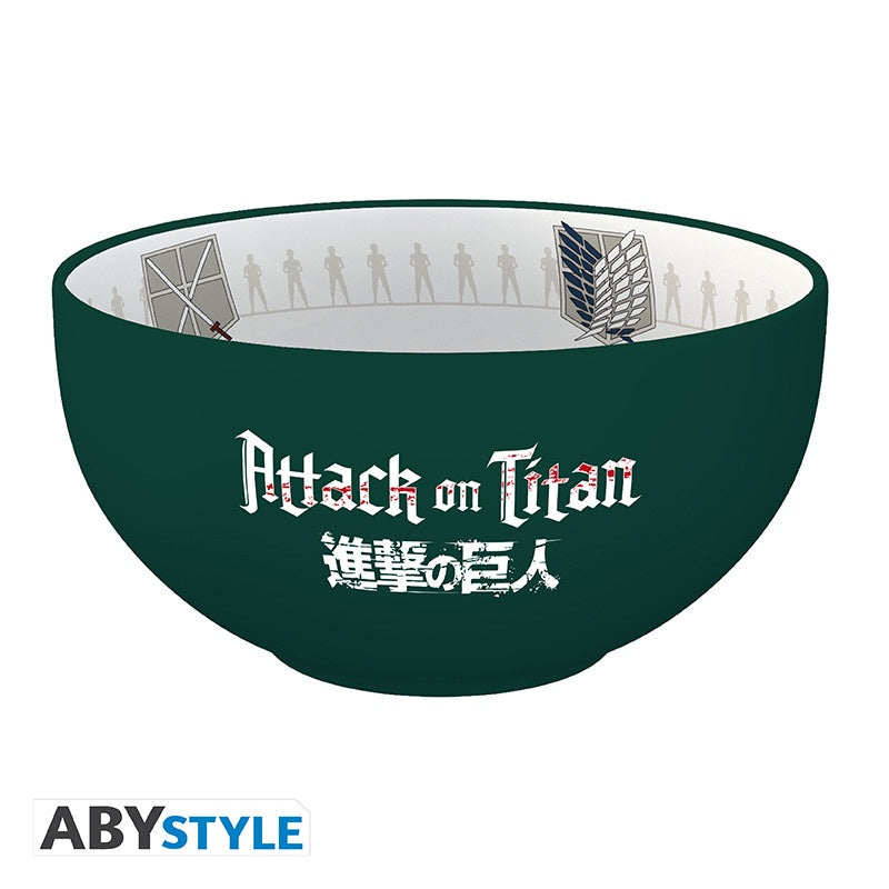 ATTACK ON TITAN BOWL 600 ML EMBLEMS S3