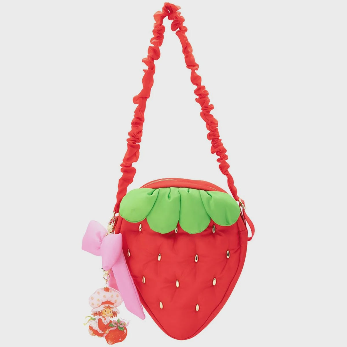 STRAWBERRY SHORTCAKE QUILTED STRAWBERRY CROSSBODY BAG