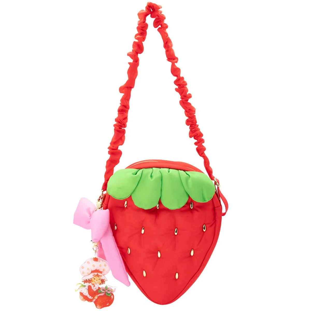 STRAWBERRY SHORTCAKE QUILTED STRAWBERRY CROSSBODY BAG